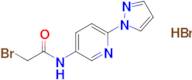 2-Bromo-n-[6-(1h-pyrazol-1-yl)pyridin-3-yl]acetamide hydrobromide