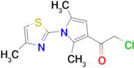 2-Chloro-1-[2,5-dimethyl-1-(4-methyl-1,3-thiazol-2-yl)-1h-pyrrol-3-yl]ethan-1-one