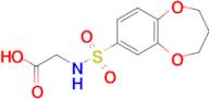 N-[(3,4-Dihydro-2H-1,5-benzodioxepin-7-yl)sulfonyl]glycine