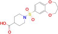 1-(3,4-Dihydro-2h-1,5-benzodioxepine-7-sulfonyl)piperidine-4-carboxylic acid