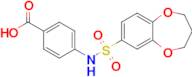 4-(3,4-Dihydro-2h-1,5-benzodioxepine-7-sulfonamido)benzoic acid