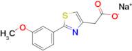 Sodium 2-[2-(3-methoxyphenyl)-1,3-thiazol-4-yl]acetate