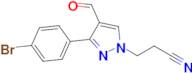 3-[3-(4-bromophenyl)-4-formyl-1h-pyrazol-1-yl]propanenitrile