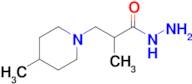 2-Methyl-3-(4-methylpiperidin-1-yl)propanehydrazide