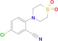 5-Chloro-2-(1,1-dioxo-1lambda6-thiomorpholin-4-yl)benzonitrile