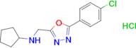 n-{[5-(4-chlorophenyl)-1,3,4-oxadiazol-2-yl]methyl}cyclopentanamine hydrochloride