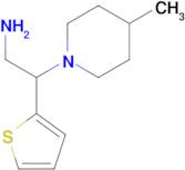 2-(4-Methylpiperidin-1-yl)-2-(thiophen-2-yl)ethan-1-amine