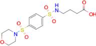 4-[4-(morpholine-4-sulfonyl)benzenesulfonamido]butanoic acid