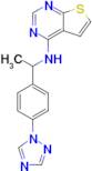 n-{1-[4-(1h-1,2,4-triazol-1-yl)phenyl]ethyl}thieno[2,3-d]pyrimidin-4-amine