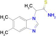 2-(5,6-Dimethyl-1h-1,3-benzodiazol-1-yl)propanethioamide