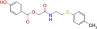 ({2-[(4-methylphenyl)sulfanyl]ethyl}carbamoyl)methyl 4-hydroxybenzoate