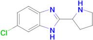 6-chloro-2-(pyrrolidin-2-yl)-1H-1,3-benzodiazole