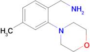 [4-methyl-2-(morpholin-4-yl)phenyl]methanamine