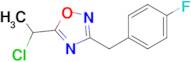5-(1-Chloroethyl)-3-[(4-fluorophenyl)methyl]-1,2,4-oxadiazole