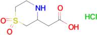 2-(1,1-Dioxo-1lambda6-thiomorpholin-3-yl)acetic acid hydrochloride