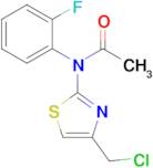 n-[4-(chloromethyl)-1,3-thiazol-2-yl]-n-(2-fluorophenyl)acetamide