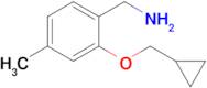 [2-(cyclopropylmethoxy)-4-methylphenyl]methanamine