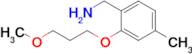 [2-(3-methoxypropoxy)-4-methylphenyl]methanamine