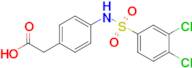 2-[4-(3,4-dichlorobenzenesulfonamido)phenyl]acetic acid