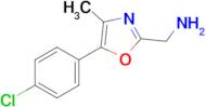 [5-(4-chlorophenyl)-4-methyl-1,3-oxazol-2-yl]methanamine