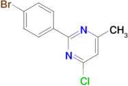 2-(4-Bromophenyl)-4-chloro-6-methylpyrimidine