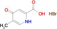 5-Methyl-4-oxo-1,4-dihydropyridine-2-carboxylic acid hydrobromide