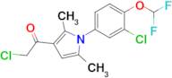 2-Chloro-1-{1-[3-chloro-4-(difluoromethoxy)phenyl]-2,5-dimethyl-1h-pyrrol-3-yl}ethan-1-one