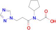 N-Cyclopentyl-N-[1-oxo-3-(1H-1,2,4-triazol-1-yl)propyl]glycine