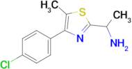 1-[4-(4-chlorophenyl)-5-methyl-1,3-thiazol-2-yl]ethan-1-amine