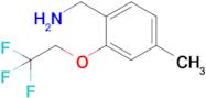 [4-methyl-2-(2,2,2-trifluoroethoxy)phenyl]methanamine