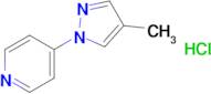 4-(4-Methyl-1h-pyrazol-1-yl)pyridine hydrochloride