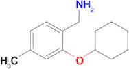 [2-(cyclohexyloxy)-4-methylphenyl]methanamine