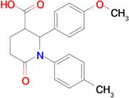 2-(4-Methoxyphenyl)-1-(4-methylphenyl)-6-oxopiperidine-3-carboxylic acid