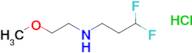 (3,3-Difluoropropyl)(2-methoxyethyl)amine hydrochloride