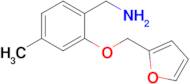 [2-(furan-2-ylmethoxy)-4-methylphenyl]methanamine