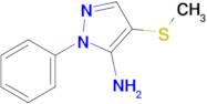 4-(Methylsulfanyl)-1-phenyl-1h-pyrazol-5-amine