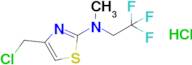 4-(Chloromethyl)-n-methyl-n-(2,2,2-trifluoroethyl)-1,3-thiazol-2-amine hydrochloride