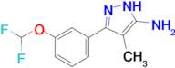 3-[3-(difluoromethoxy)phenyl]-4-methyl-1h-pyrazol-5-amine