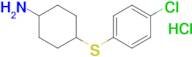 4-[(4-chlorophenyl)sulfanyl]cyclohexan-1-amine hydrochloride