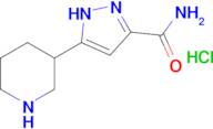 5-(Piperidin-3-yl)-1h-pyrazole-3-carboxamide hydrochloride