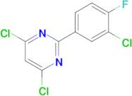 4,6-Dichloro-2-(3-chloro-4-fluorophenyl)pyrimidine