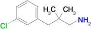 3-(3-Chlorophenyl)-2,2-dimethylpropan-1-amine