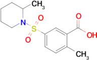 2-Methyl-5-[(2-methylpiperidin-1-yl)sulfonyl]benzoic acid