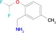 [2-(difluoromethoxy)-5-methylphenyl]methanamine