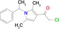 2-Chloro-1-[2,5-dimethyl-1-(1-phenylethyl)-1h-pyrrol-3-yl]ethan-1-one