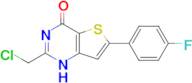 2-(chloromethyl)-6-(4-fluorophenyl)-1H,4H-thieno[3,2-d]pyrimidin-4-one