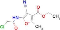 Ethyl 5-(2-chloroacetamido)-4-cyano-2-methylfuran-3-carboxylate