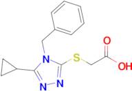 2-[(4-benzyl-5-cyclopropyl-4h-1,2,4-triazol-3-yl)sulfanyl]acetic acid