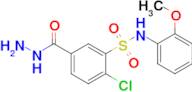 2-Chloro-5-(hydrazinecarbonyl)-n-(2-methoxyphenyl)benzene-1-sulfonamide
