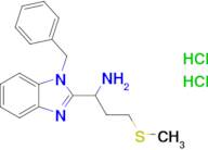 1-(1-Benzyl-1h-1,3-benzodiazol-2-yl)-3-(methylsulfanyl)propan-1-amine dihydrochloride